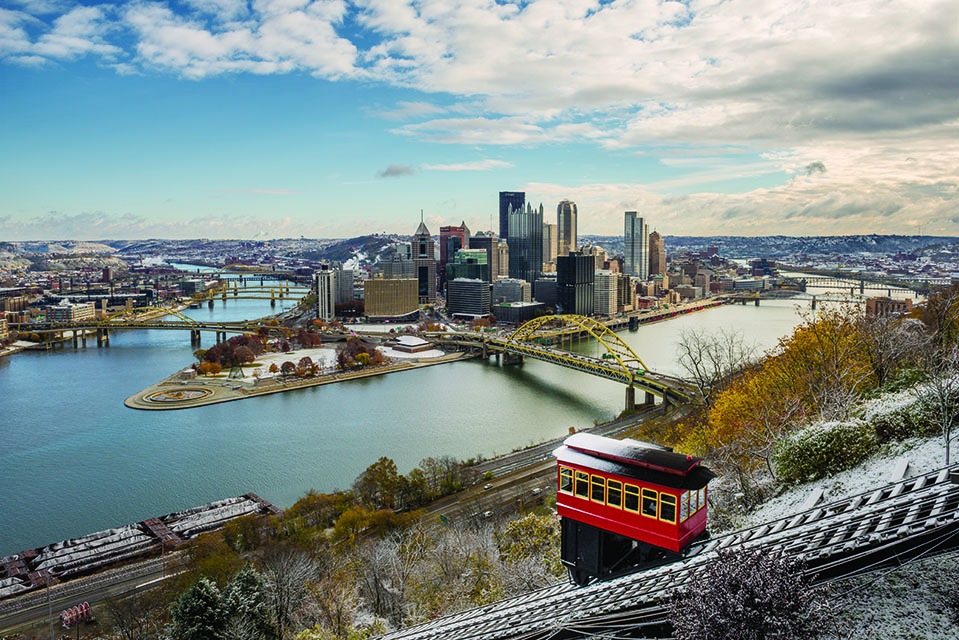 Winter Skyline in Pittsburgh